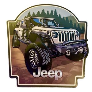 Metal Jeep Home Man Cave Garage Wall Decor